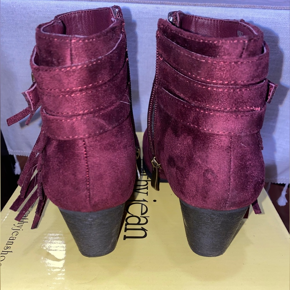 Burgundy Booties - Picture 3 of 7